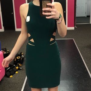 Junior Prom dress, emerald green